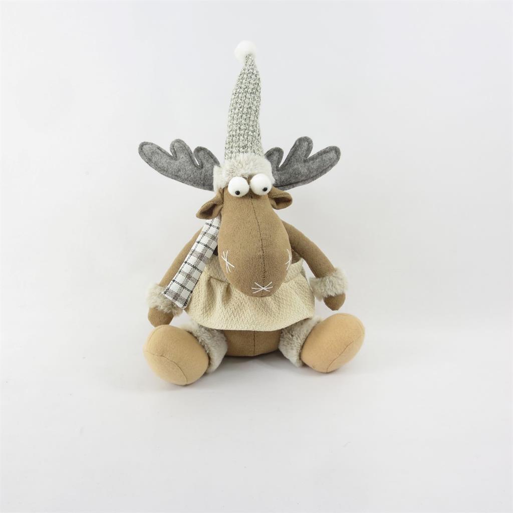 Deko Rentier Mädchen sitzend
Farbe: Braun / Grau