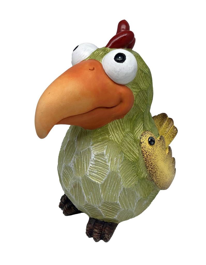 Deko Vogel grün
aus Polyresin H16cm