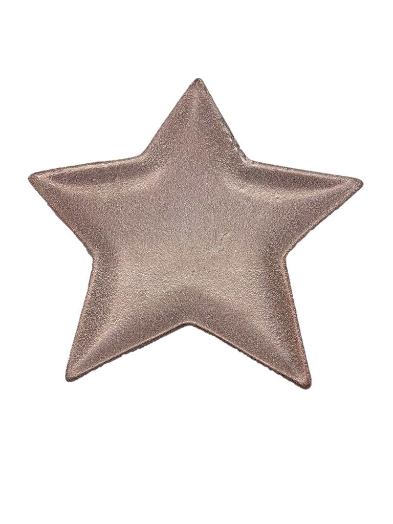 Deko Schale Stern
aus Keramik
Farbe: Kupfer
D:18cm x H:2cm