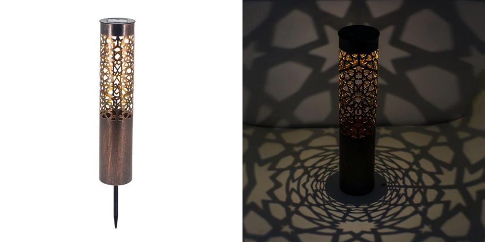 LED Solar Leuchte mit Sternen Design