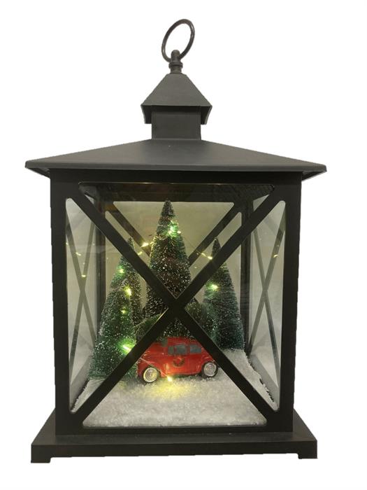 Lanterna a LED in plastica antracite
con 20 LED
Luce bianca calda