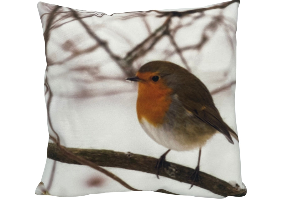 Kissen mit Vogel Motiv
mit Reisverschluss
Grösse: 40cmx40cm
Digitaldruck einseitig