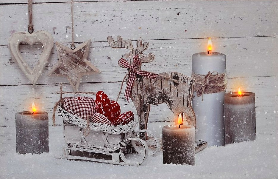 LED Bild aus Canvas - Motive: 
Advents Design - 4 LED
B: 60cm x H: 40cm x T:1.8cm