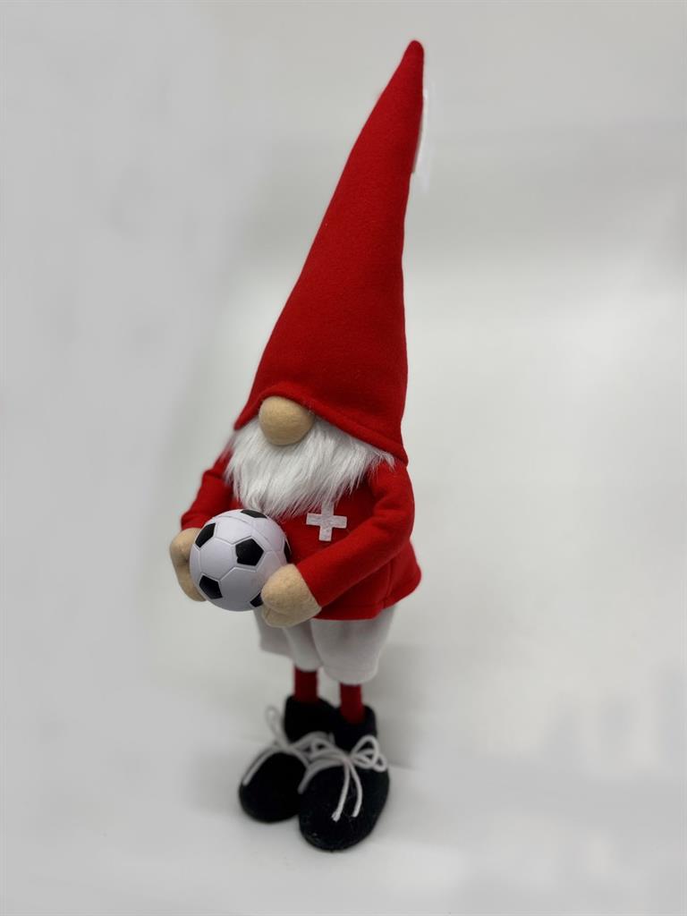 Deko Wichtel Santa
Fussball WM stehend
Farbe: Rot weiss