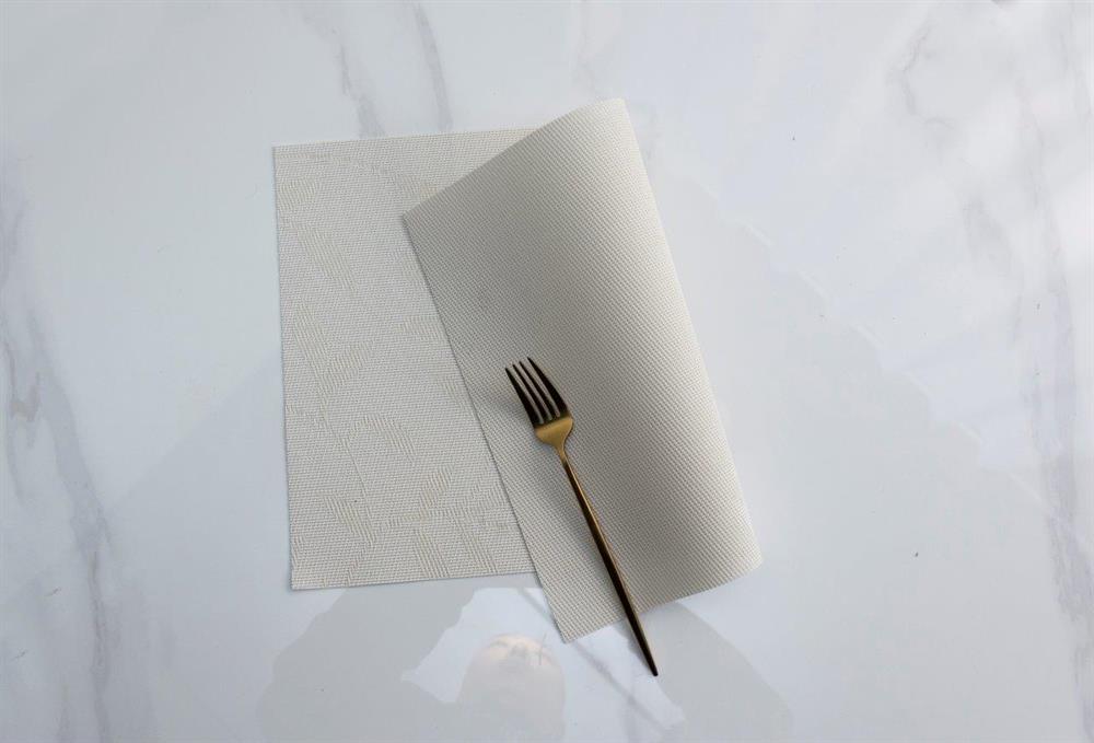 Tischset Leave
vanille 45x30cm
beidseitig verwendbar
