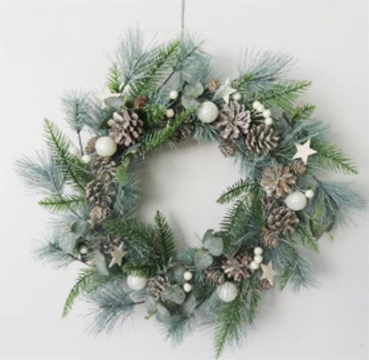 Weihnachtskranz dekoriert
Durchmesser 46cm