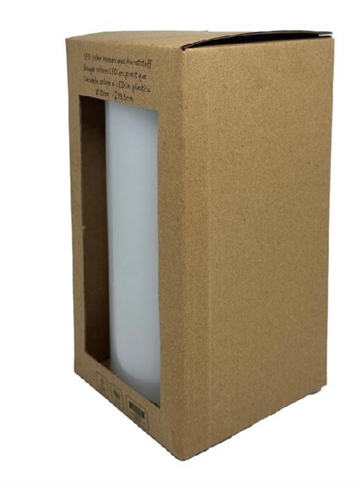 LED Solar Kerze Kunststoff
Outdoor wasserdicht IP44
D:10cm - H:19.5cm
Farbe weiss