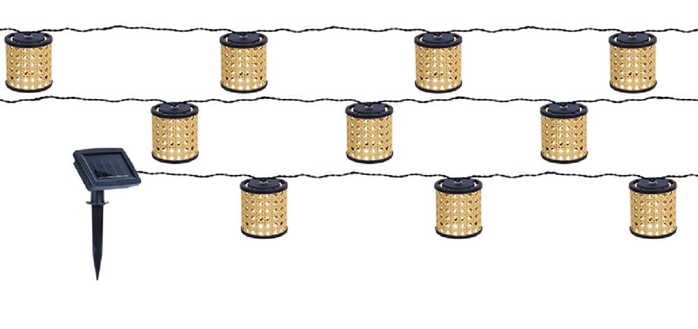 LED Solar Lichterkette
Rattan 10 LED
Länge 180cm