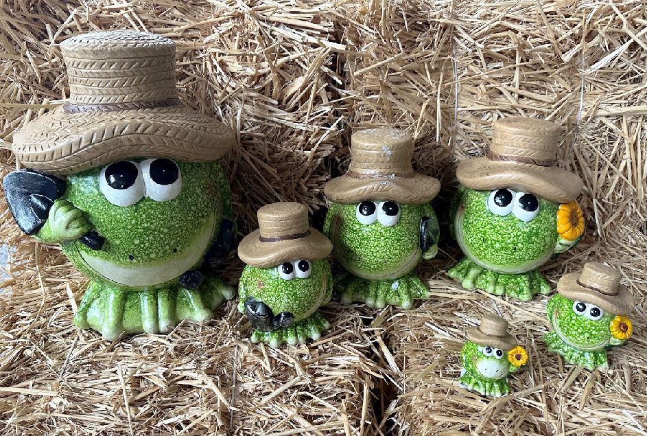 Deko Frosch
mit Hut und Giesskanne
12 x13 x17.5cm