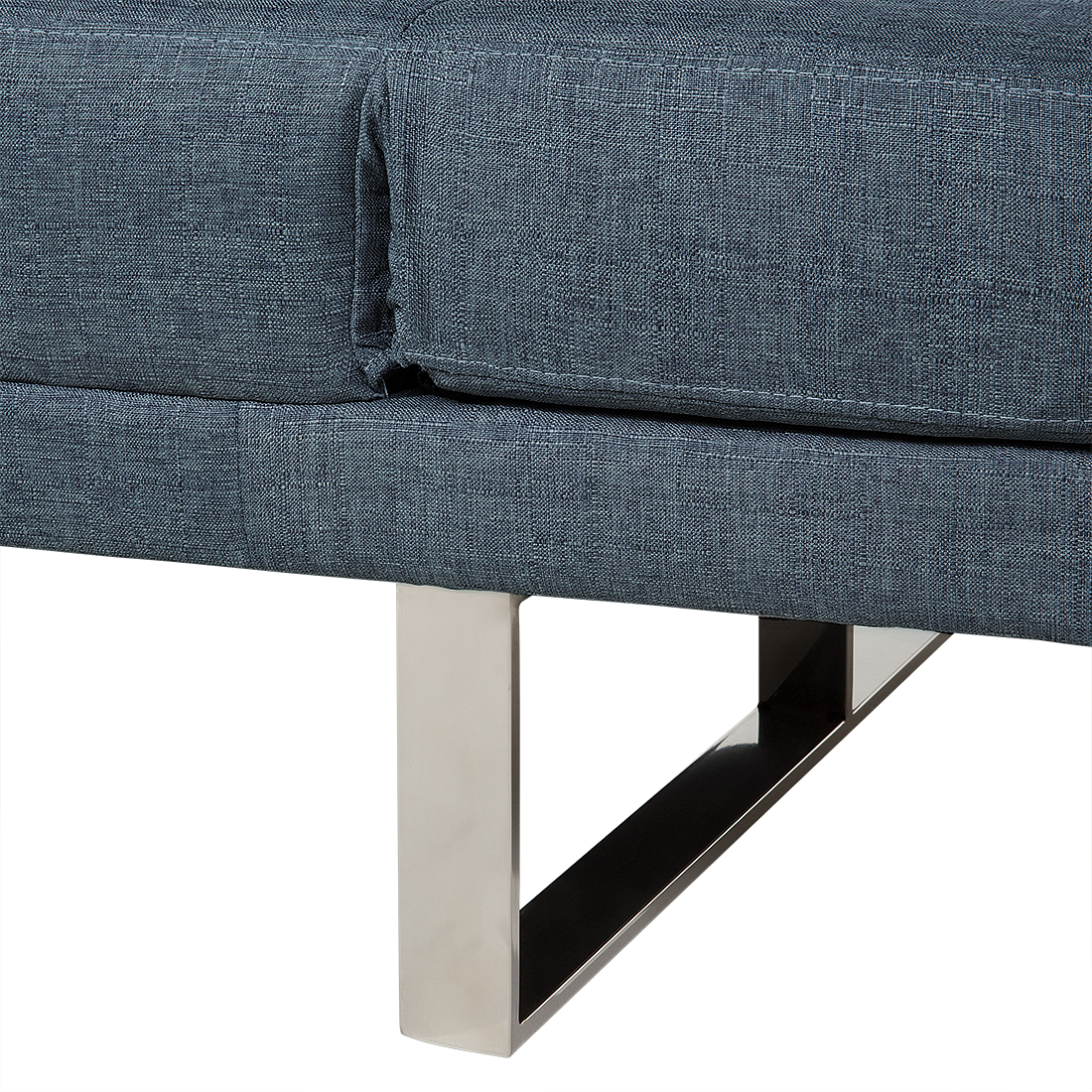 2-Sitzer Schlafsofa grau-blau / silber YORK