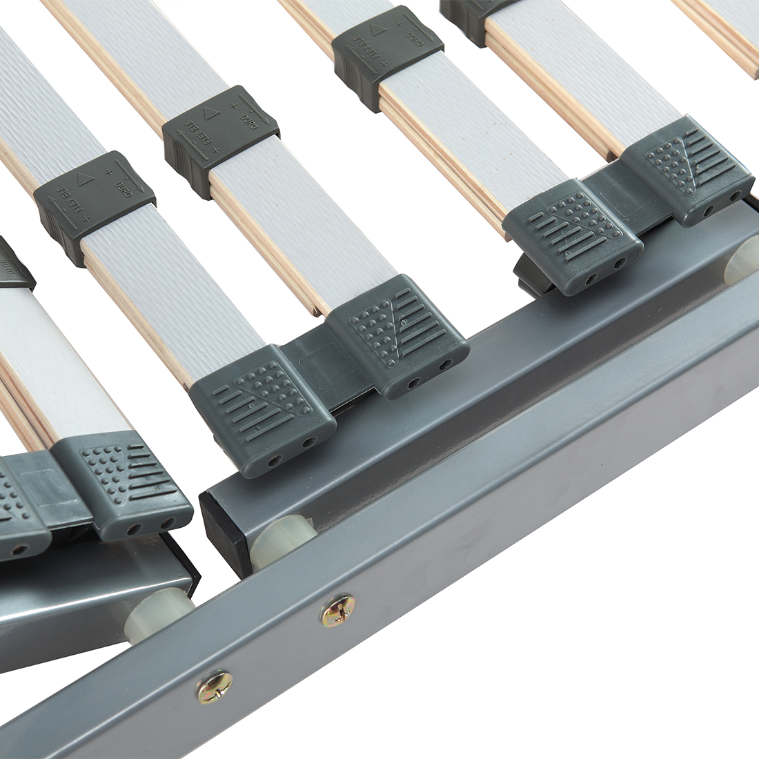 Lattenrost manuell verstellbar COMFORT 90 x 200 cm Silber