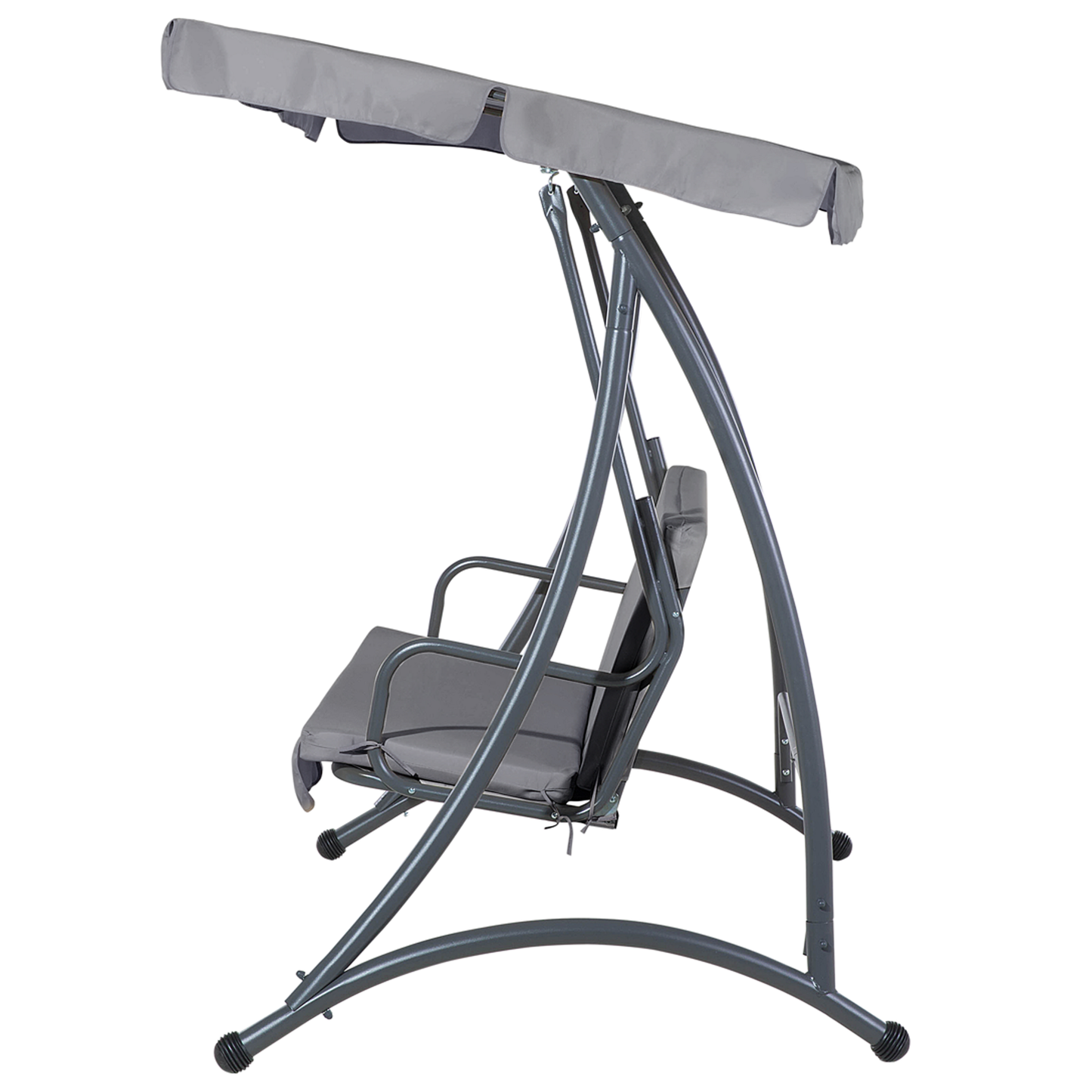 Hollywoodschaukel TEMPLE Metall Dunkelgrau