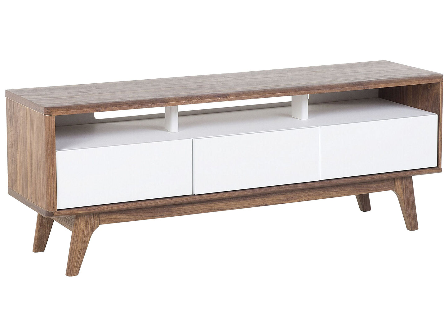 TV-Möbel SYRACUSE Braun / Weiss