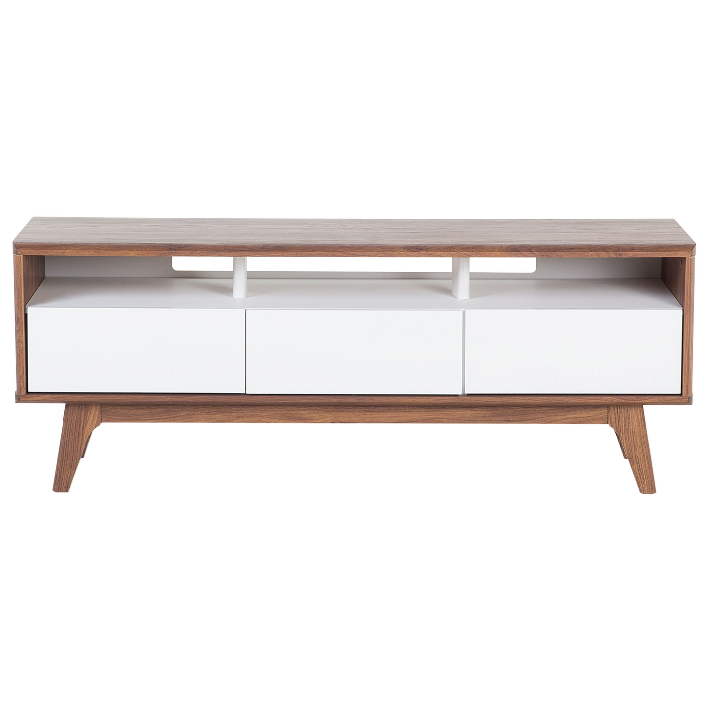 TV-Möbel SYRACUSE Braun / Weiss