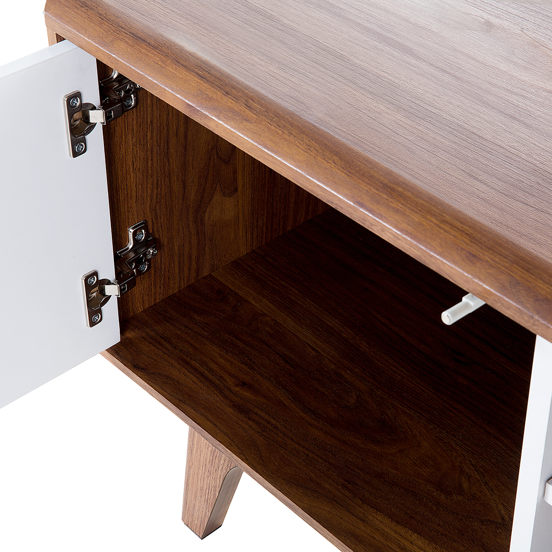 TV-Möbel ROCHESTER Braun / Weiss