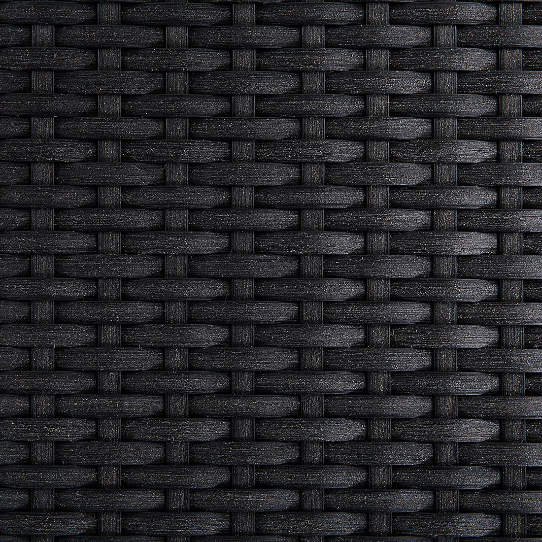 Gartenmöbel Set 6-Sitzer GROSSETO Dreifachplatte Basalt geflammter Schwarz