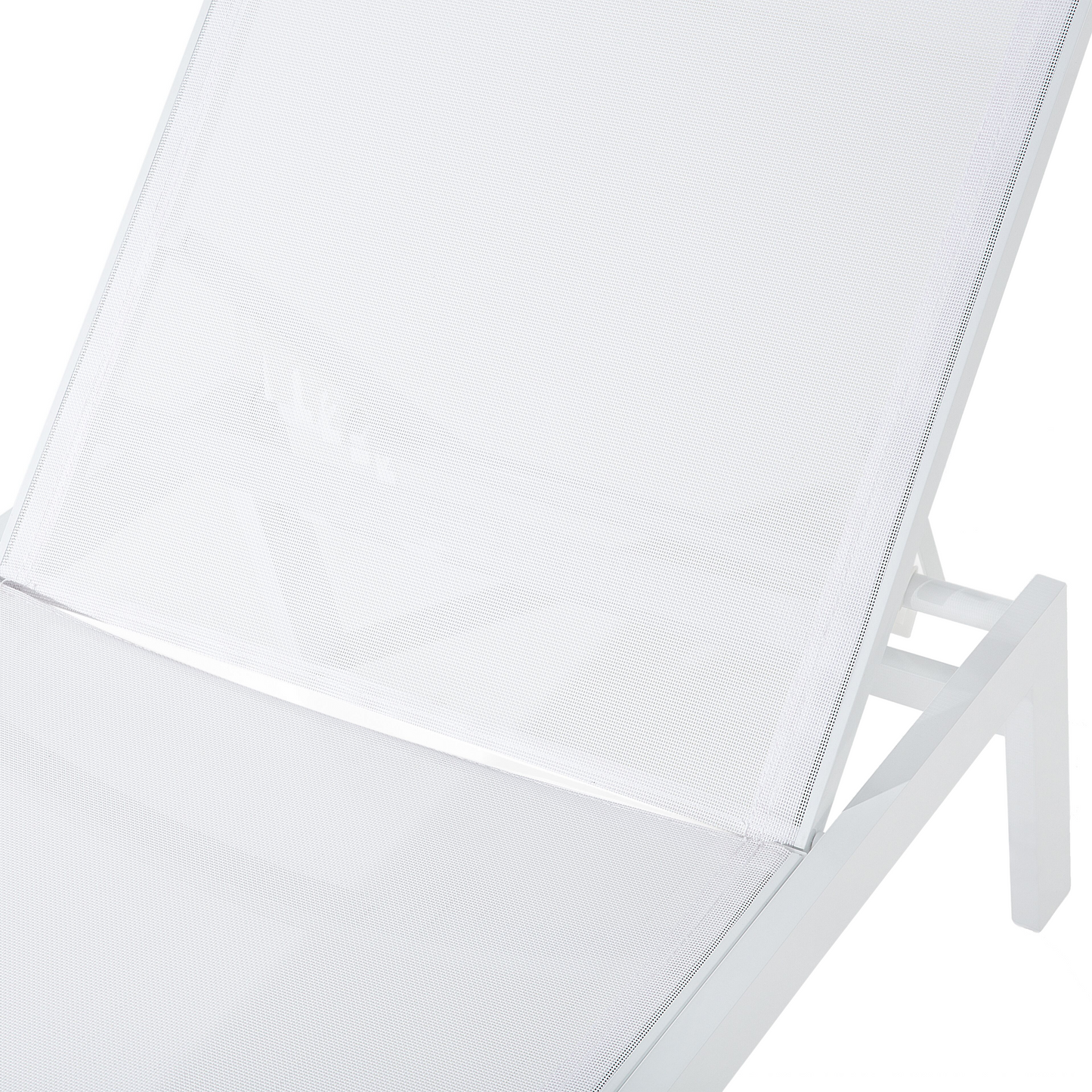 Gartenliege Aluminium Textilbespannung weiss CATANIA II