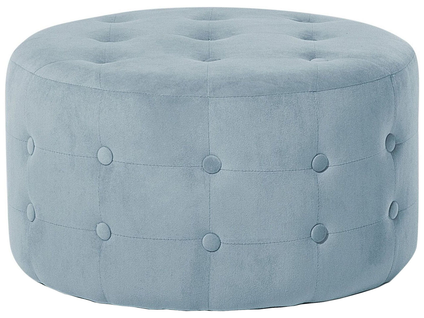 Pouf Samtstoff ⌀ 55 cm grau TAMPA