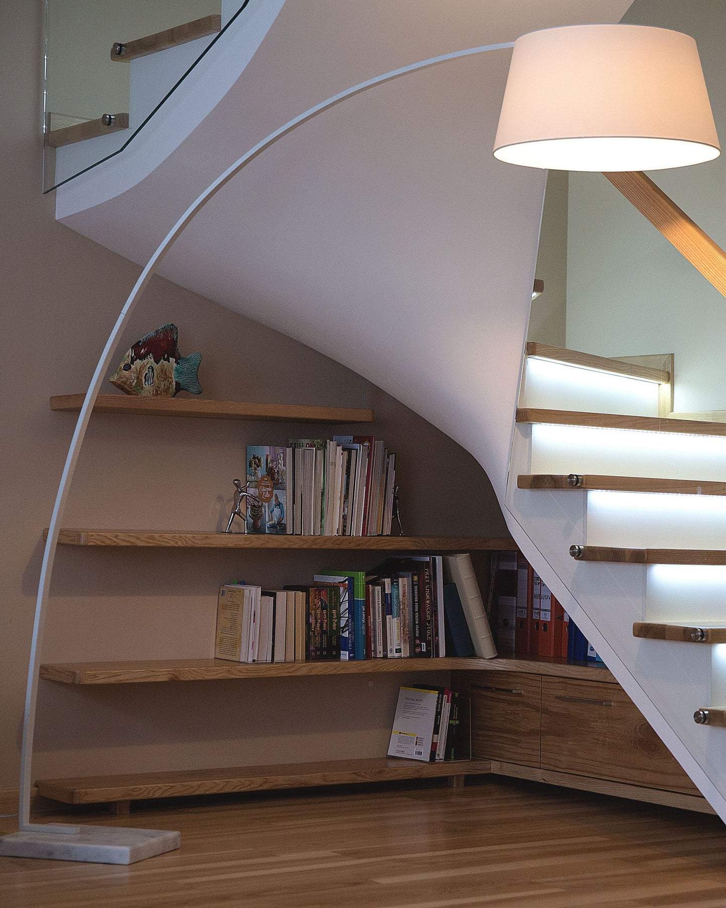 Stehlampe BENUE Metall Weiss