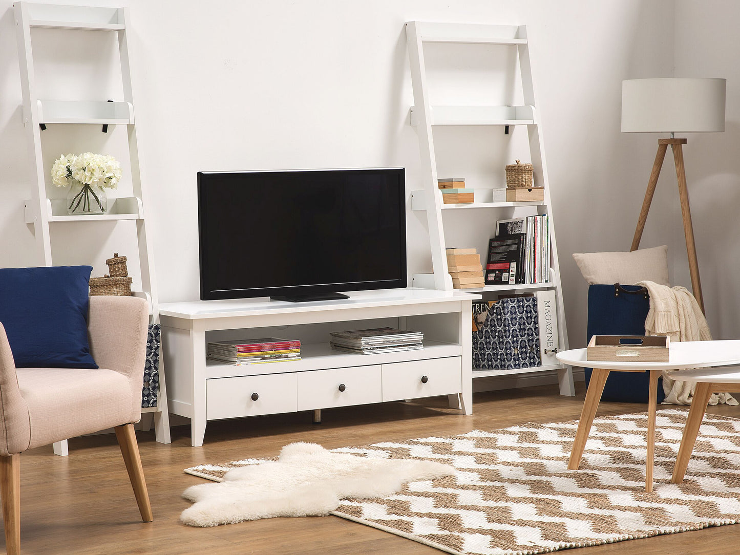 TV-Möbel BERKELEY Weiss