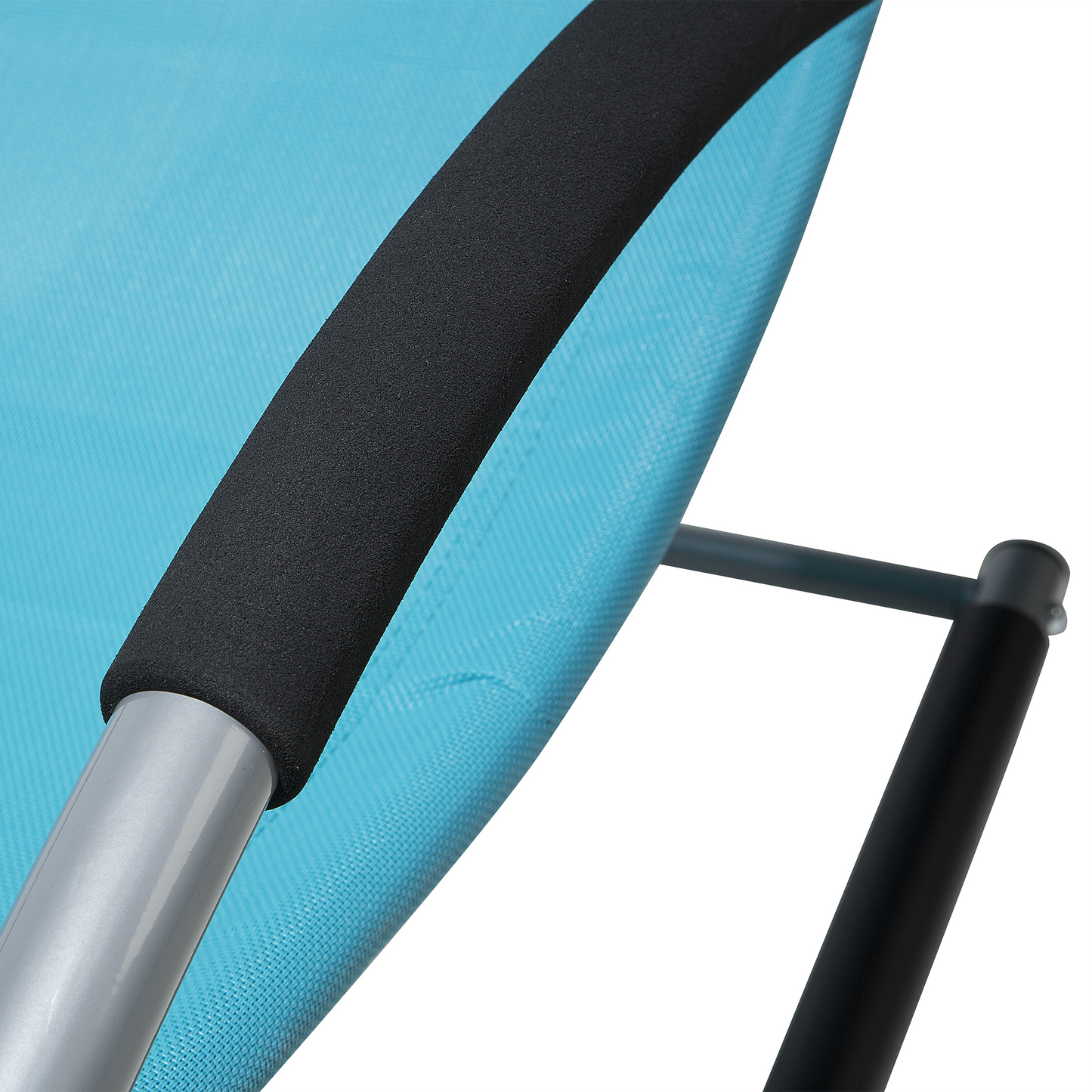 Gartenliege türkis Textil Schaukelfunktion CARANO