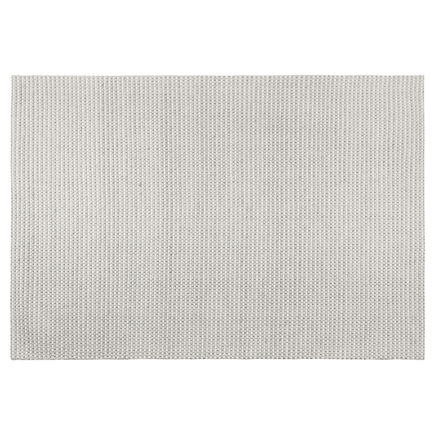 Teppich Wolle hellgrau 140 x 200 cm Kurzflor KILIS