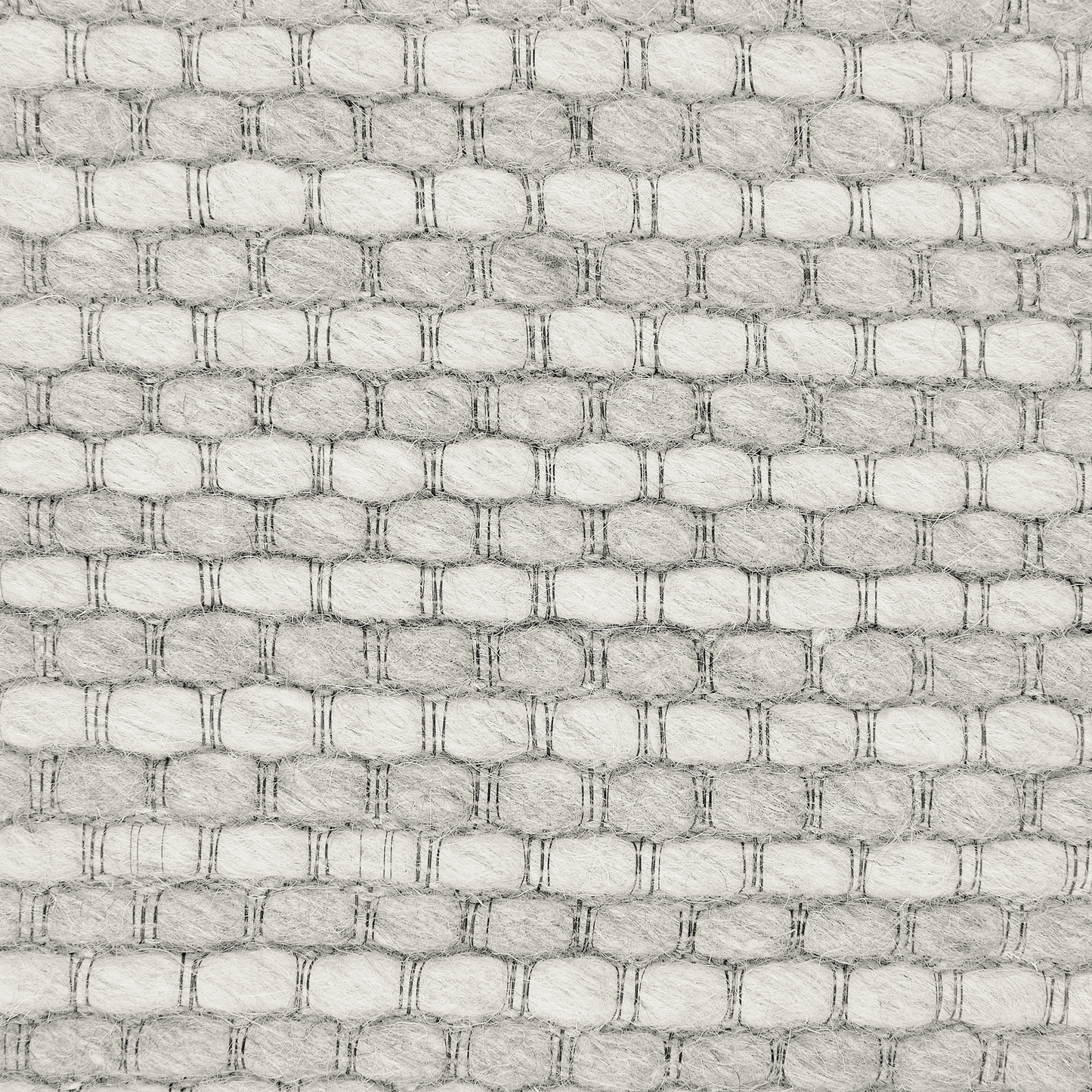 Teppich Wolle hellgrau 140 x 200 cm Kurzflor KILIS