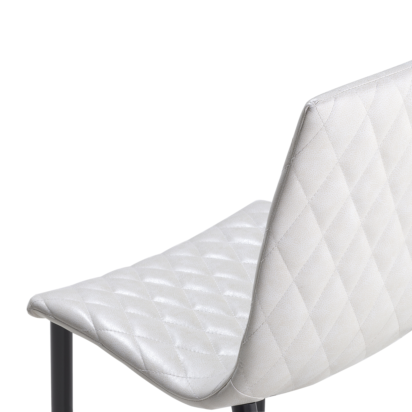 Esszimmerstuhl 2er Set MONTANA Kunstleder Creme