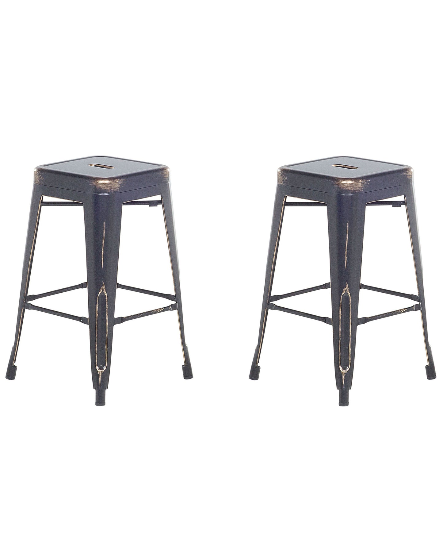 Set mit 2 Barhockern CABRILLO Metall Schwarz