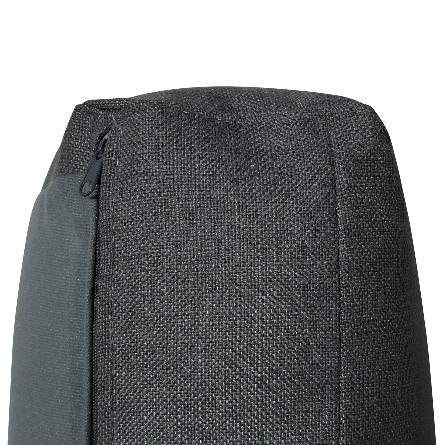 7-Sitzer Sofa grau halbrund mit Ottomane ROTUNDE