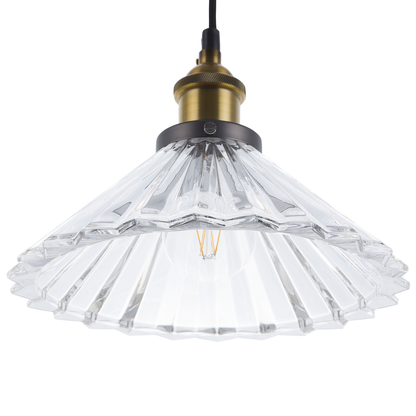 Hängelampe COLORADO Glas Transparent