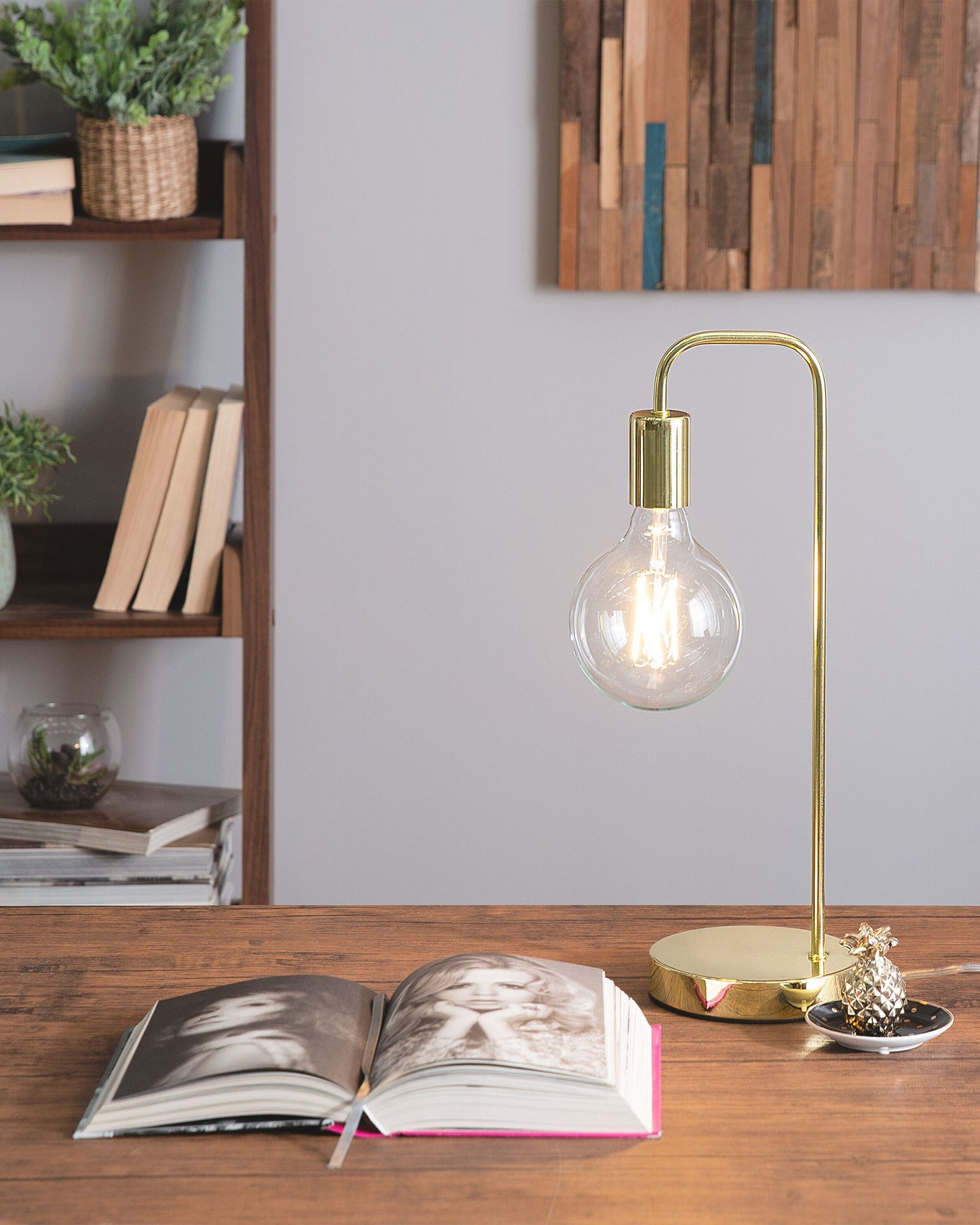 Schreibtischlampe SAVENA Metall Gold