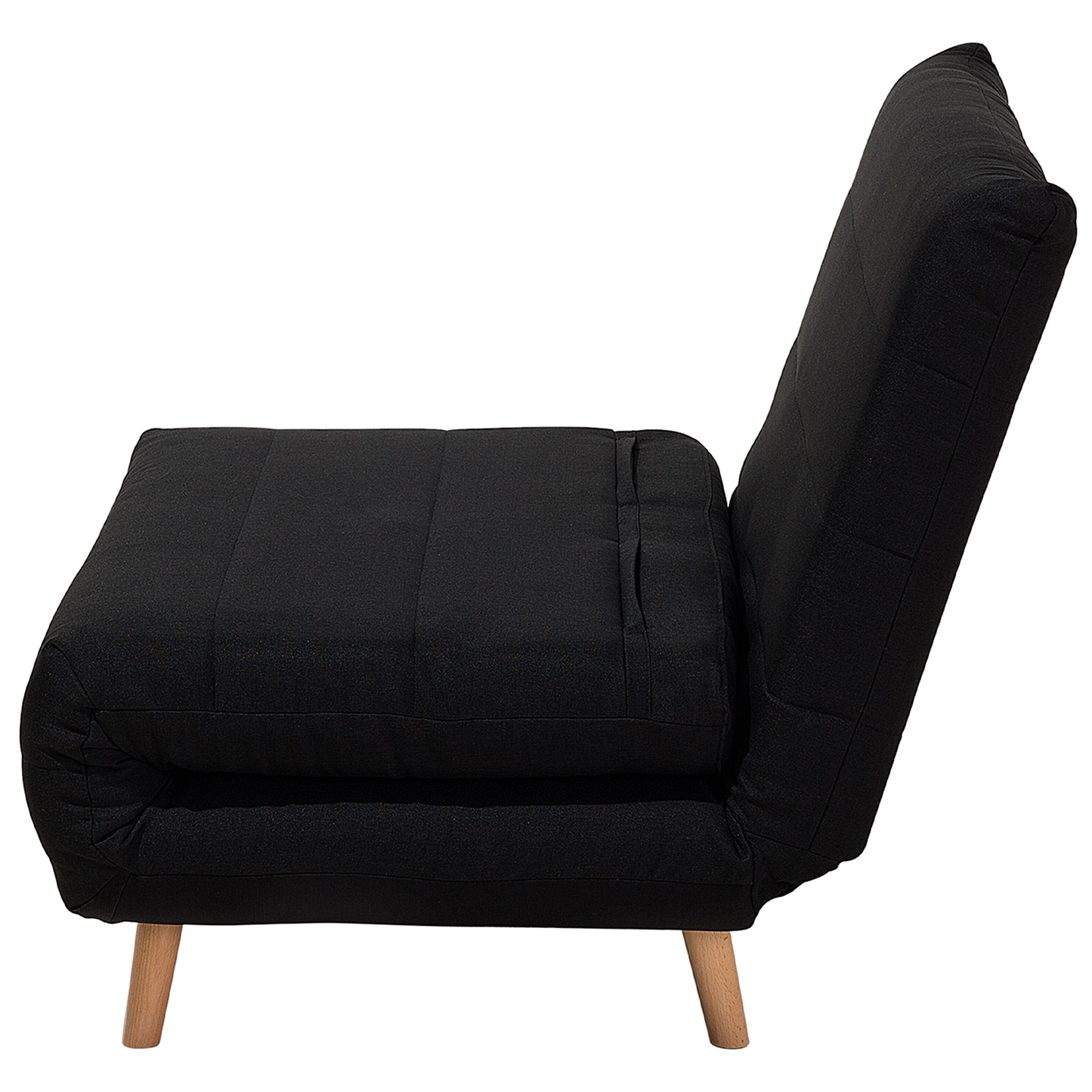 1-Sitzer Schlafsofa schwarz / hellbraun SETTEN