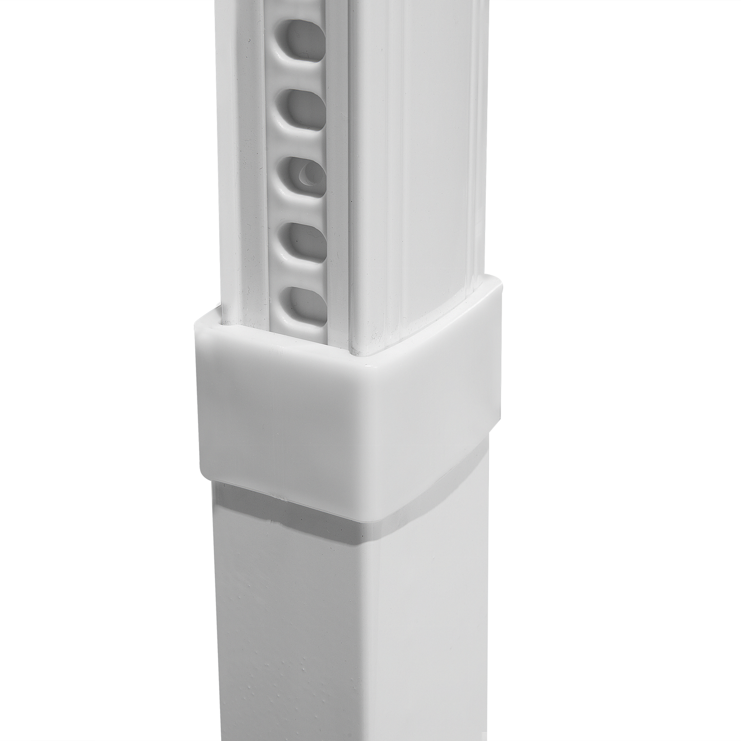 Ampelschirm ⌀ 300 cm sandbeige / weiss SAVONA