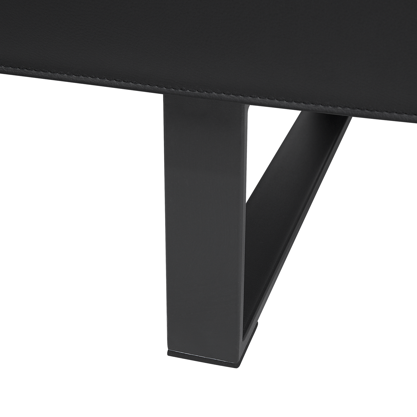 3-Sitzer Schlafsofa Kunstleder schwarz 189 cm DERBY