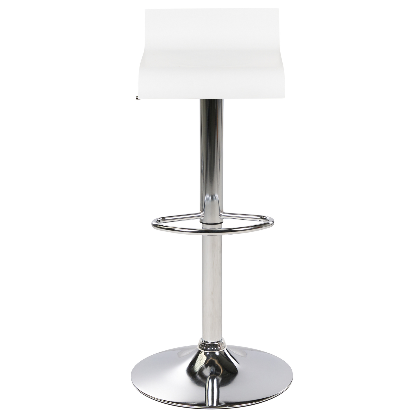 Set mit 2 Barstühlen VALENCIA drehbar Weiss