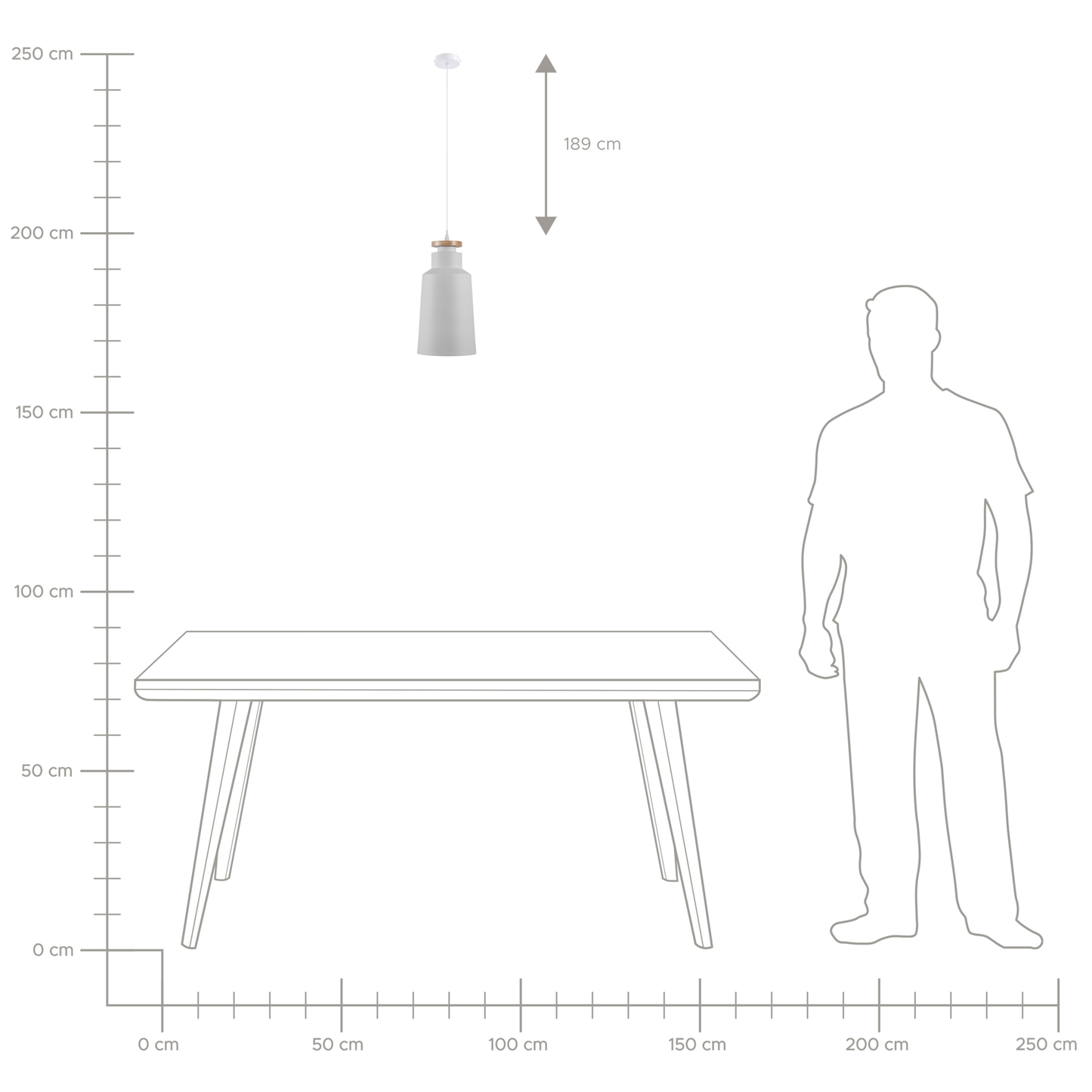 Hängelampe NEVA Metall Weiss