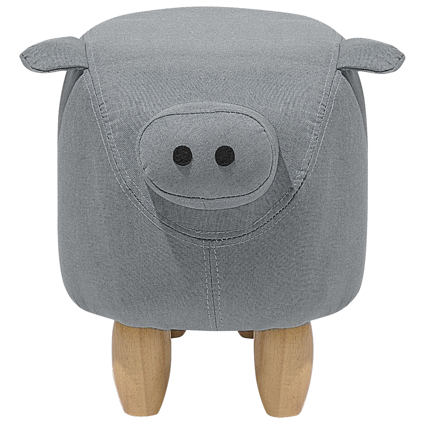 Tierhocker hellgrau Schweinchenform PIGGY