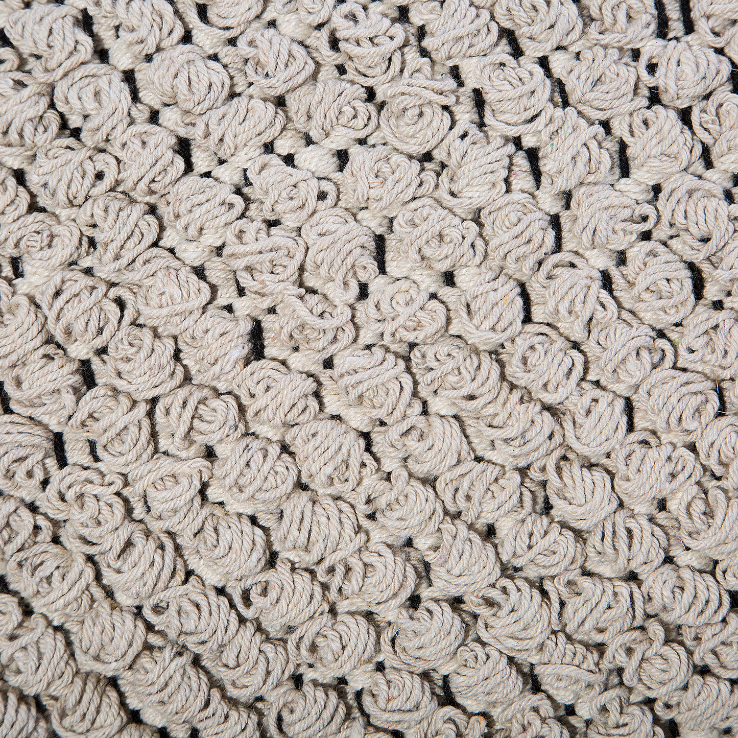 Pouf beige ⌀ 44 cm NOIDA
