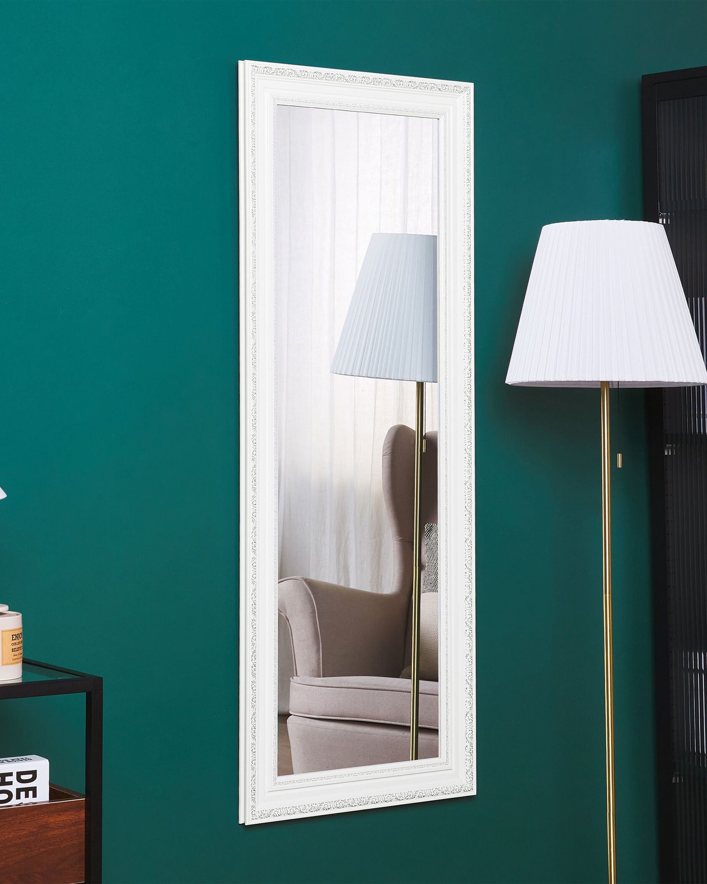 Wandspiegel VERTOU 50 cm 130 cm Weiss