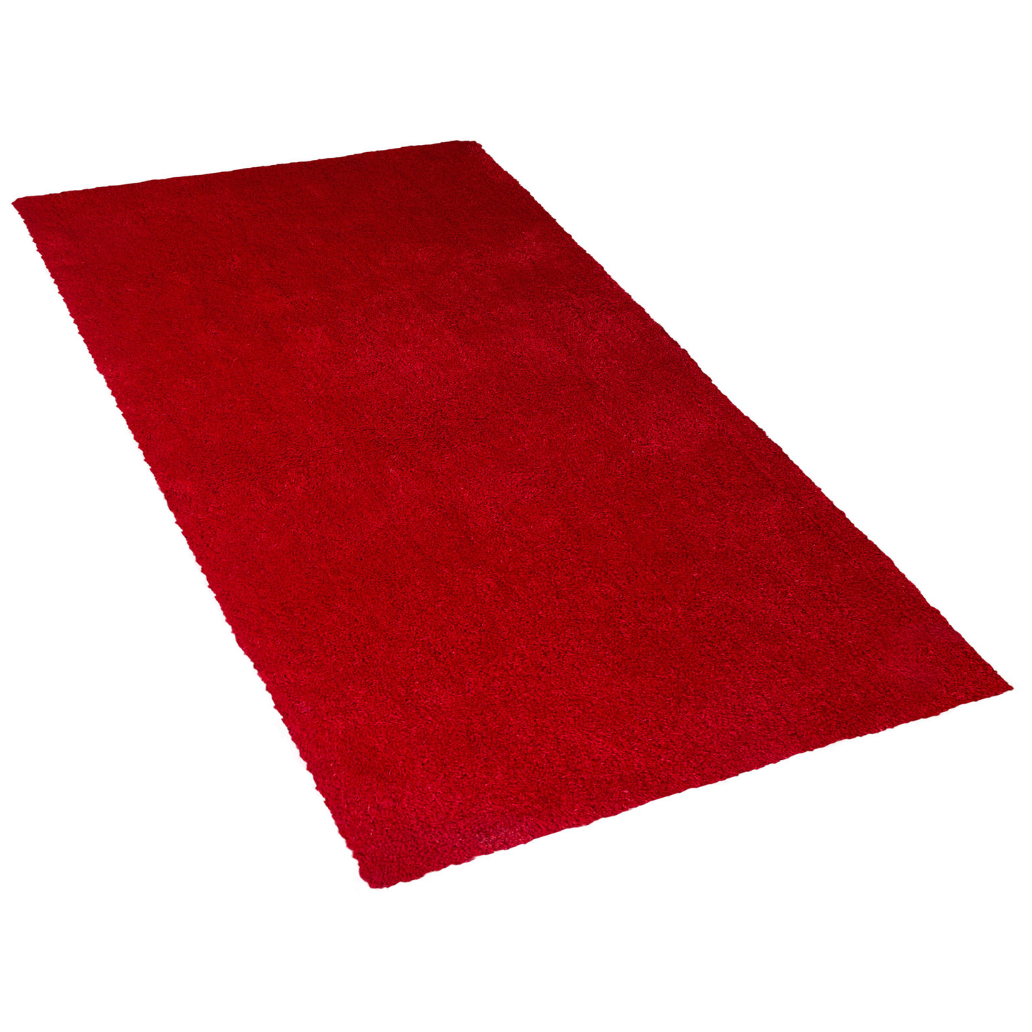 Teppich rot 80 x 150 cm Shaggy DEMRE