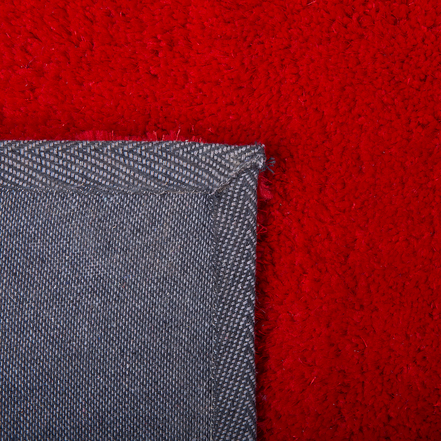 Teppich rot 80 x 150 cm Shaggy DEMRE