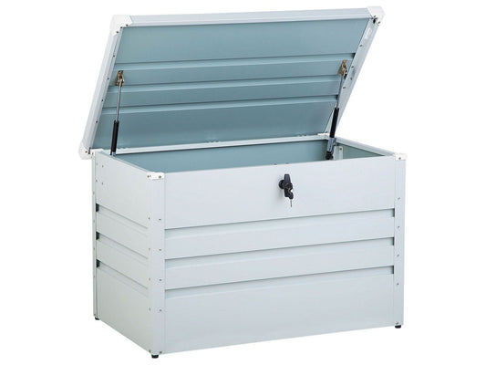 Aufbewahrungsbox CEBROSA Metall 100 cm 62 cm Hellgrau
