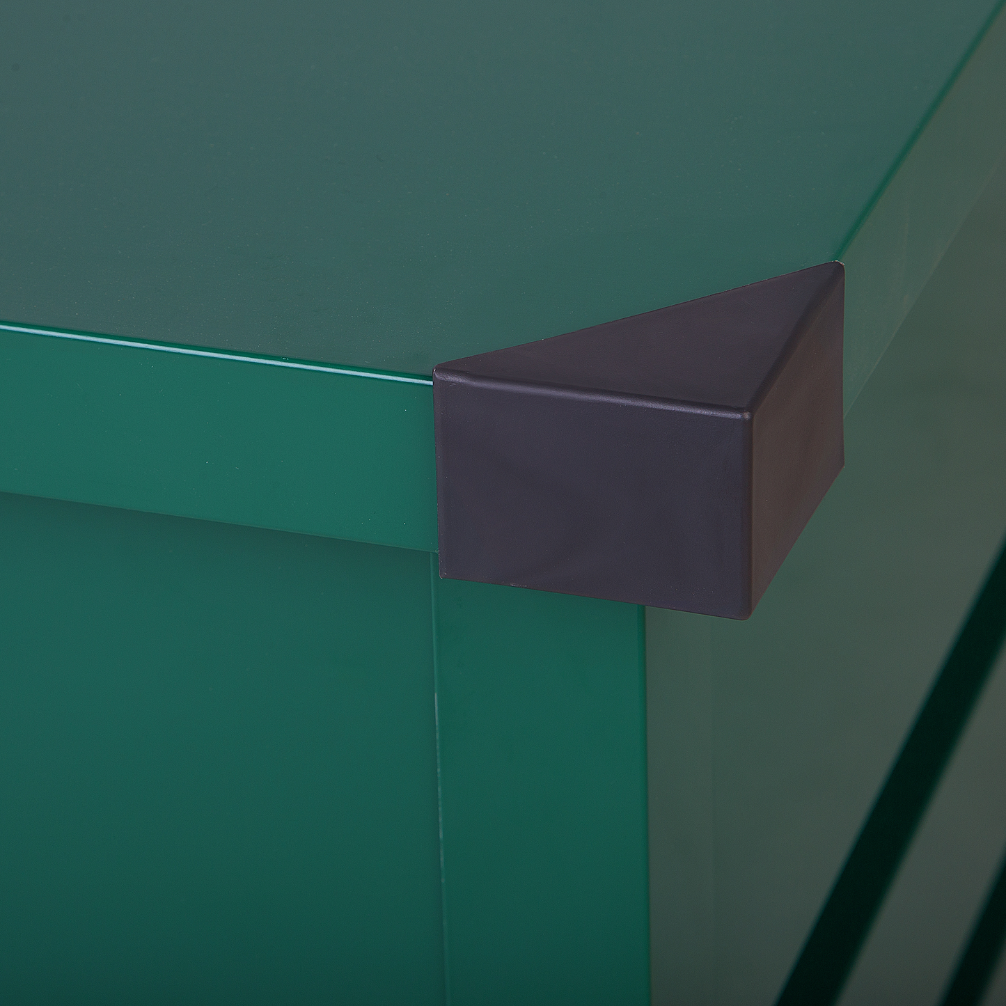 Aufbewahrungsbox CEBROSA Metall 132 cm 62 cm Dunkelgrün