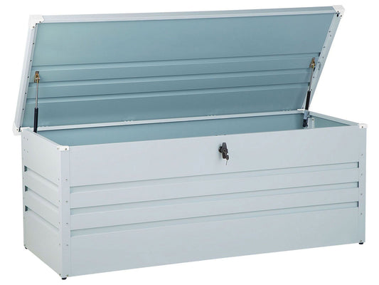 Aufbewahrungsbox CEBROSA Metall 165 cm 70 cm Hellgrau