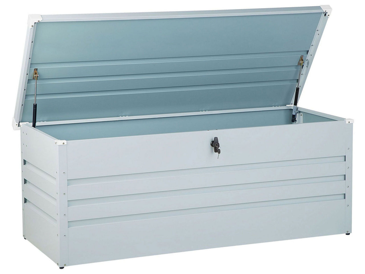 Aufbewahrungsbox CEBROSA Metall 165 cm 70 cm Hellgrau