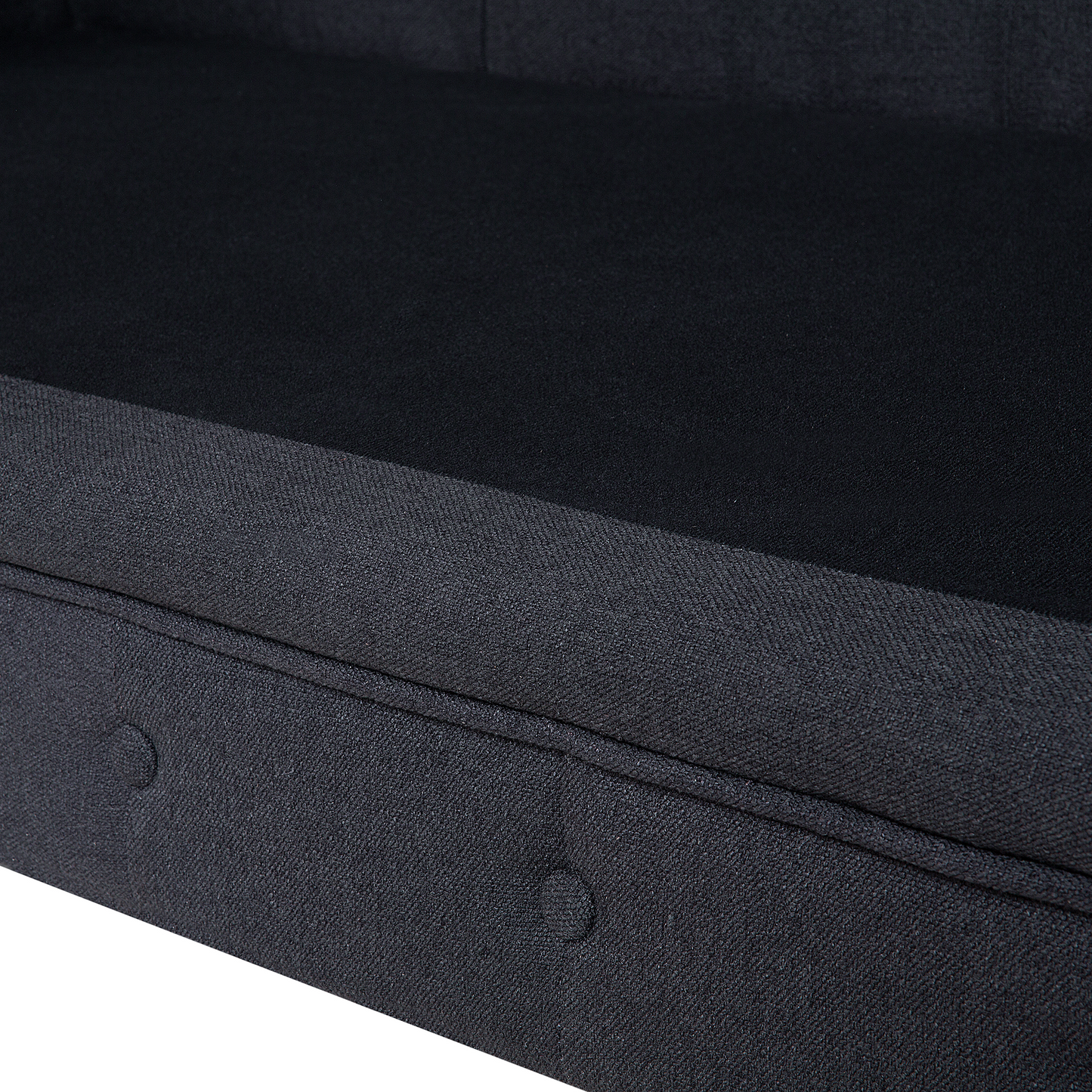 3-Sitzer Sofa graphitgrau / dunkelbraun CHESTERFIELD