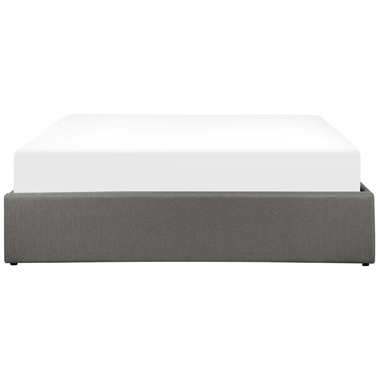 Bett mit Stauraum Stoff DINAN 160 x 200 cm Dunkelgrau