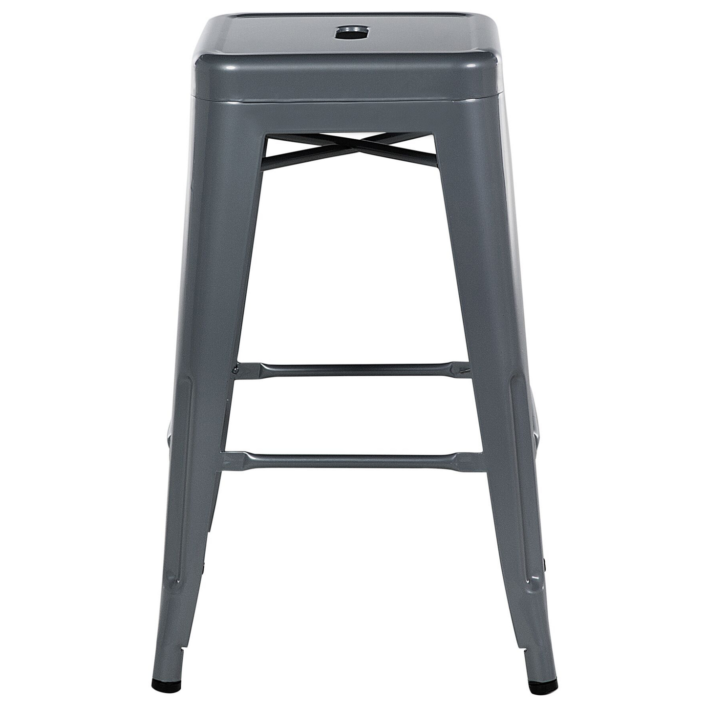 Set mit 2 Barhockern CABRILLO Metall Grau