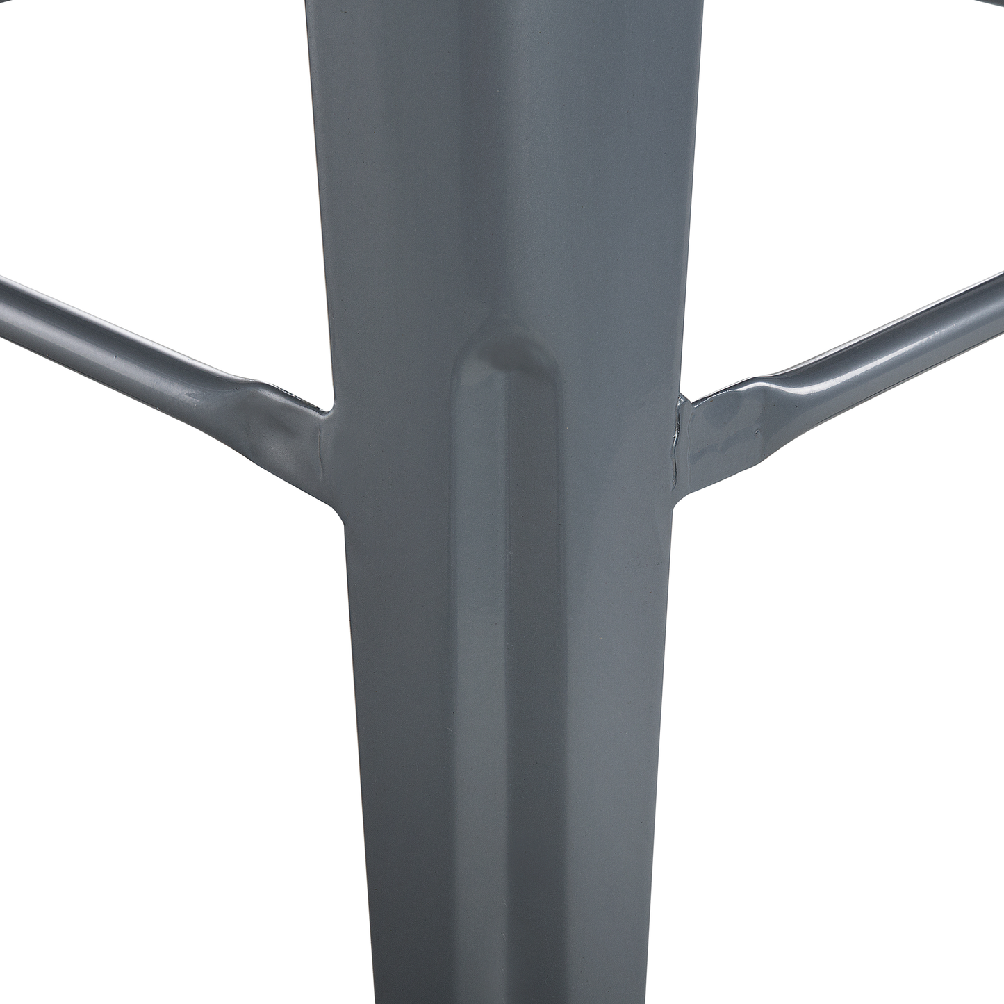 Set mit 2 Barhockern CABRILLO Metall Grau
